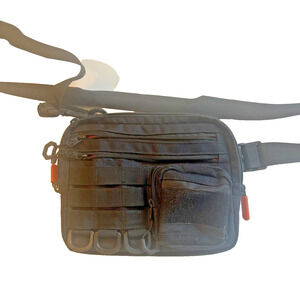 Black Small Tactical Messenger Bag Multiple Pockets and Ways to Carry 10" x 8"